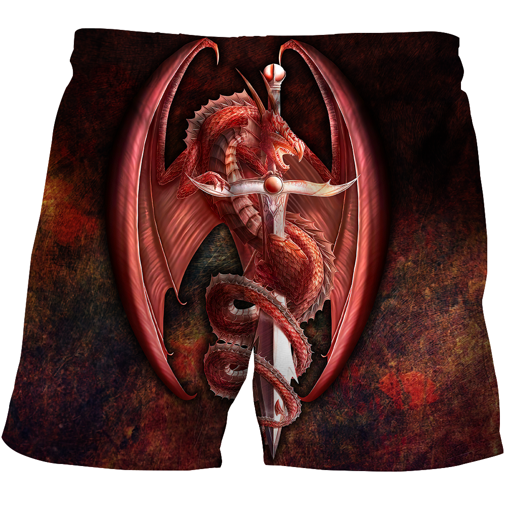 Red Dragon 3D All Over Printed Shirts For Men and Women JJW20082001