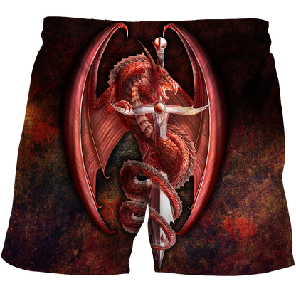 Red Dragon 3D All Over Printed Shirts For Men and Women JJW20082001