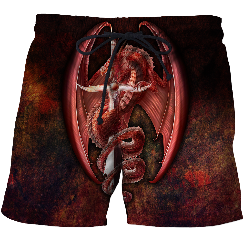 Red Dragon 3D All Over Printed Shirts For Men and Women JJW20082001