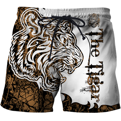 The Tiger Brown Camo Tattoo 3D All Over Printed Shirts For Men and Women JJW17082003S