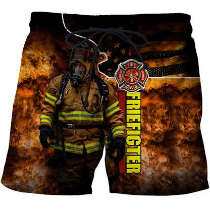 Brave Firefighter-Fireman 3D All Over Printed Shirts For Men and Women TA0822202