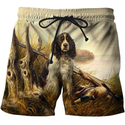 3D All Over Print Hunting Dog Duck Hoodie - Amaze Style™-Apparel