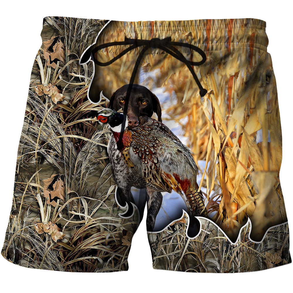 Pheasant Hunting German Shorthaired Pointer 3D All Over Printed Shirts For Men And Women JJ190201-Apparel-MP-Short-S-Vibe Cosy™