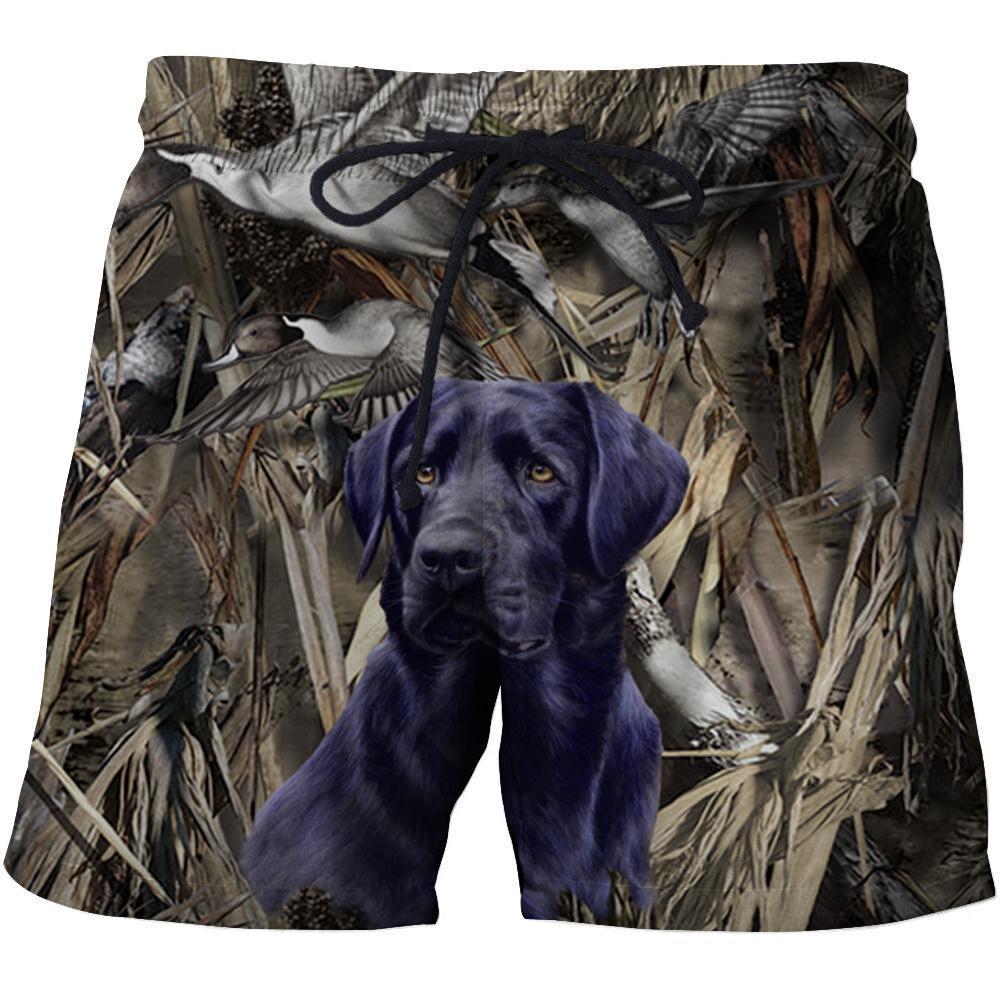 3D All Over Printed Black dog hunting Hoodie - Amaze Style™-Apparel