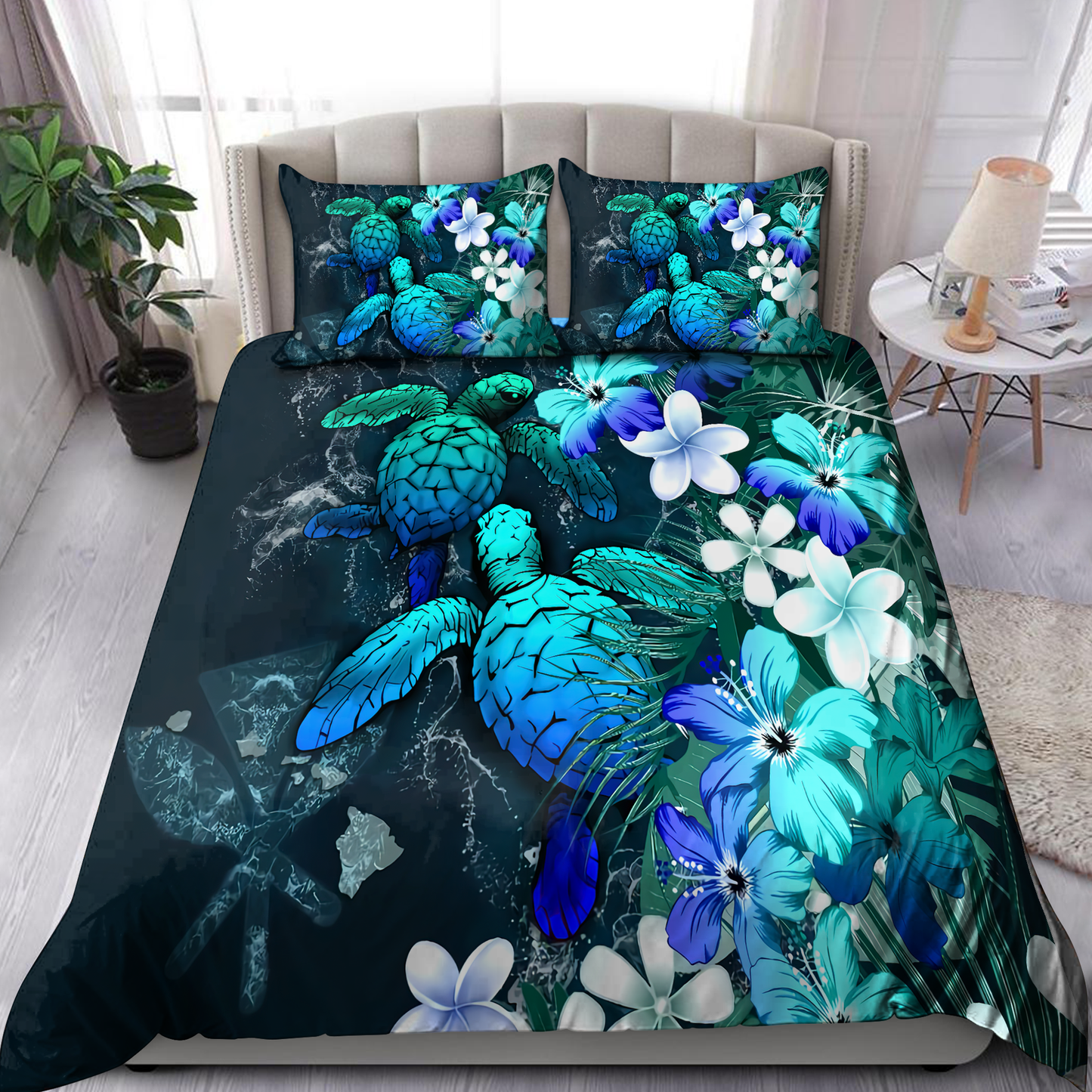 Kanaka Maoli (Hawaiian) Polynesian Turtle Bedding Set