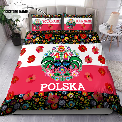 Customize Polska Wycinanki 3D all over printed bedding set