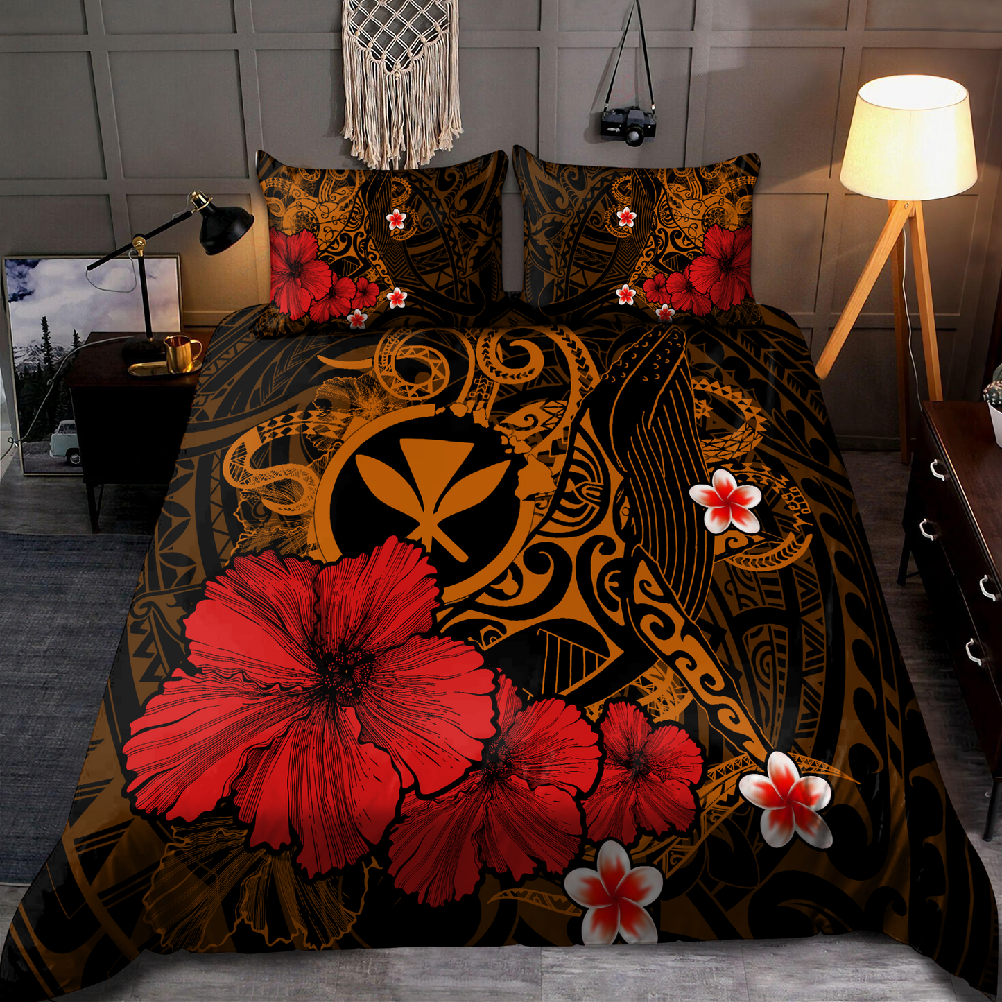 Kanaka Maoli (Hawaiian) Polynesian Bedding Set
