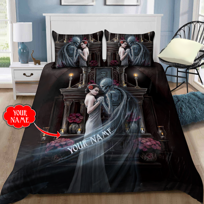 Customize Name Skull Bedding Set DQB08052103