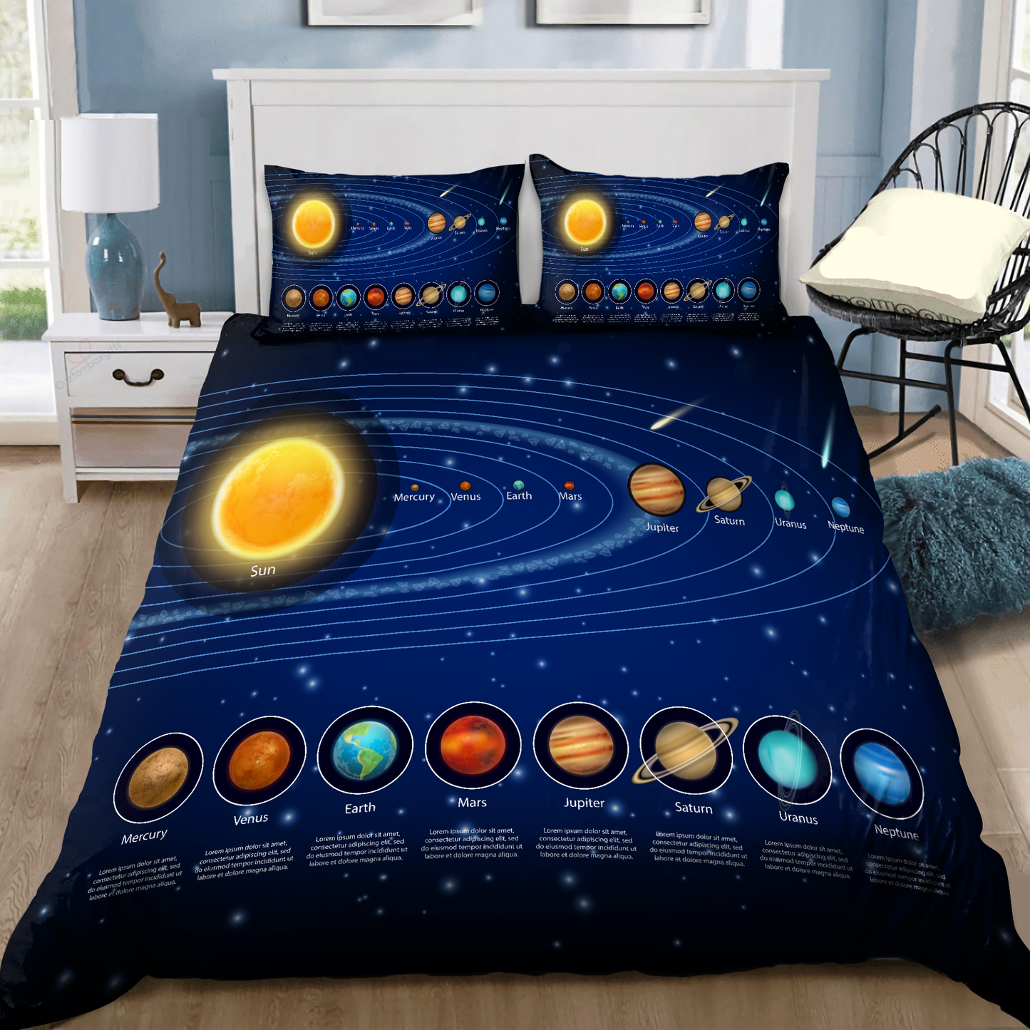 Solar System Area Bedding Set 01