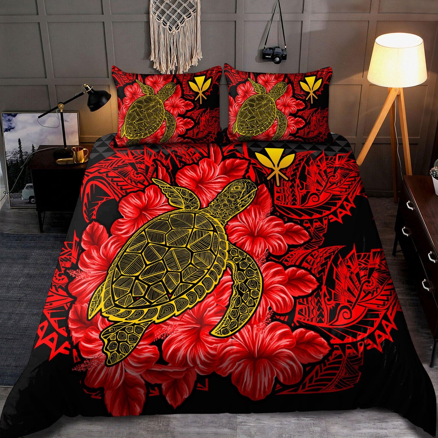 Kanaka Maoli (Hawaiian) Polynesian Bedding Set