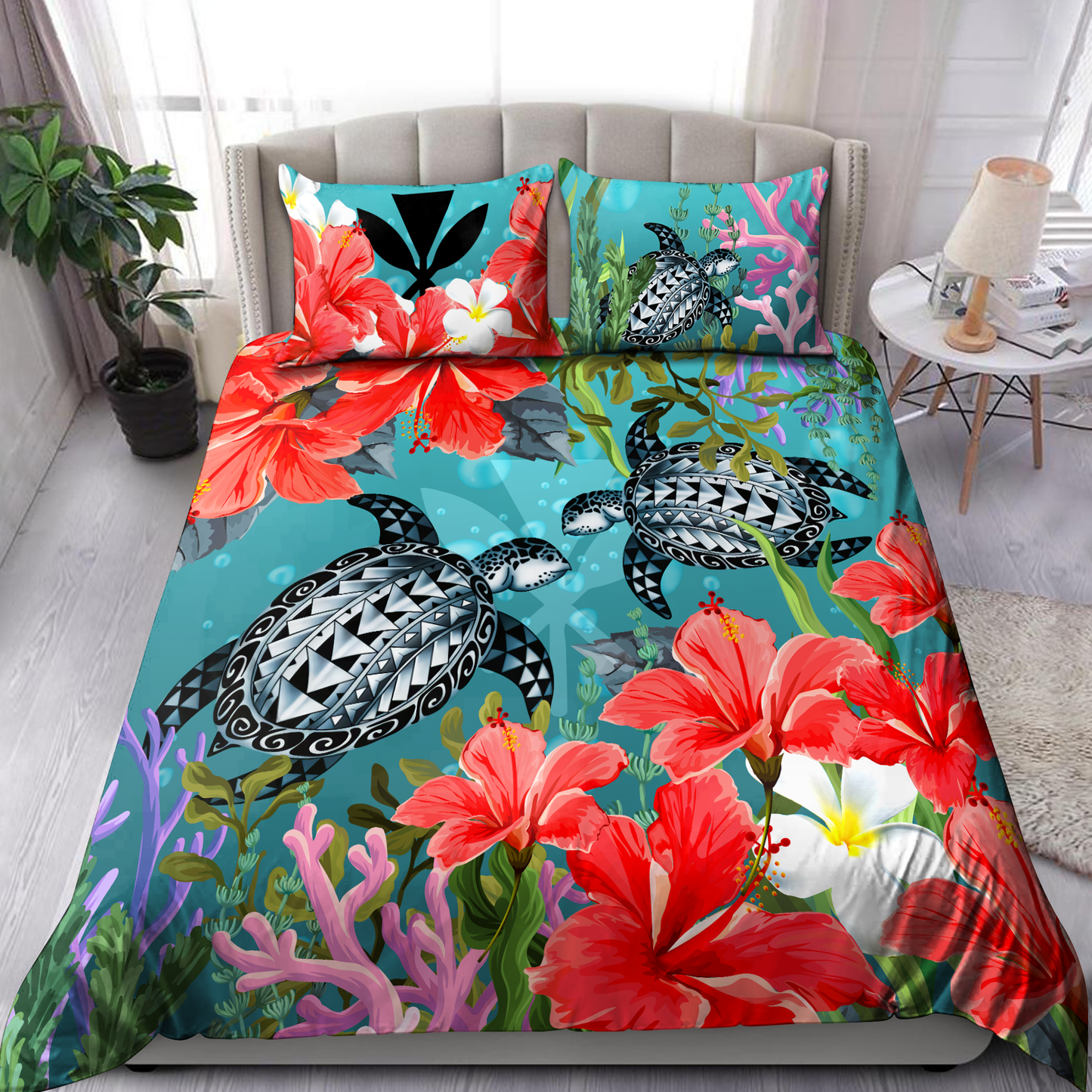 Kanaka Maoli (Hawaiian) Polynesian Bedding Set