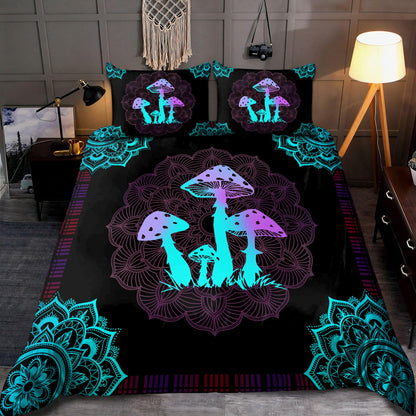 Hippie Mushroom 3D All Over Printed Bedding Set