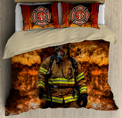Brave Firefighter Bedding Set