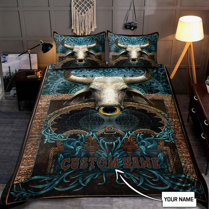 Personalized Name Rodeo Bedding Set Love Bull