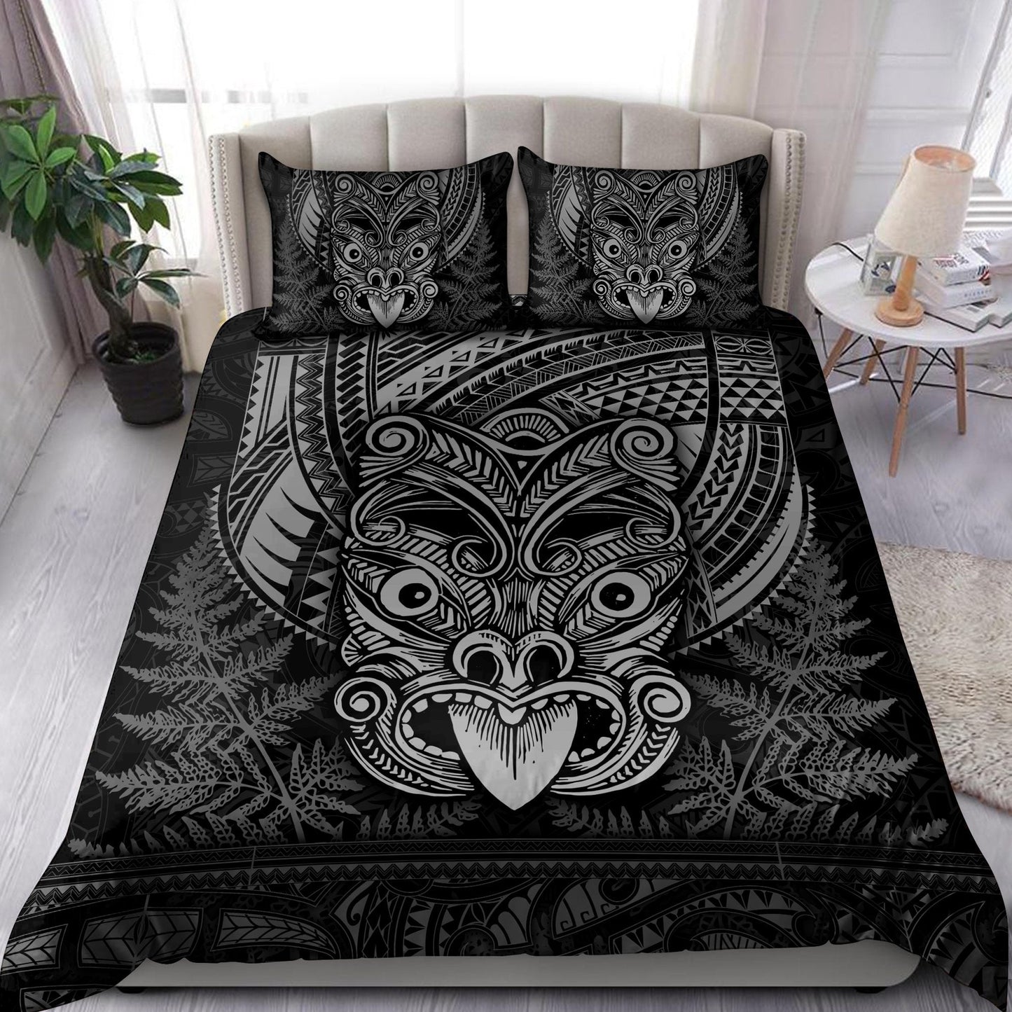 Maori Haka Dance Black Bedding Set TN TNA15072101.S2