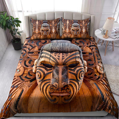Carved Maori Wood 3D Bedding Set No 2 TNA17072102