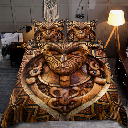 Carved Maori Wood Bedding Set No 1 VP17072105.S2