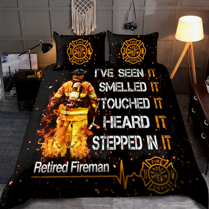 Retired Firefigter Bedding Set