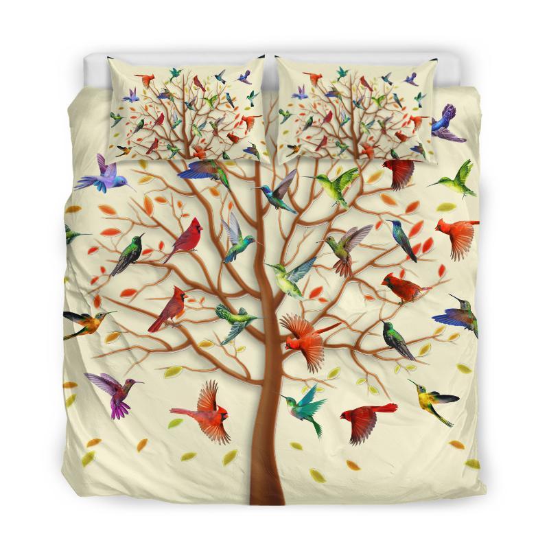 Hope Faith Love Beautiful Cardinal Birds Bedding Set