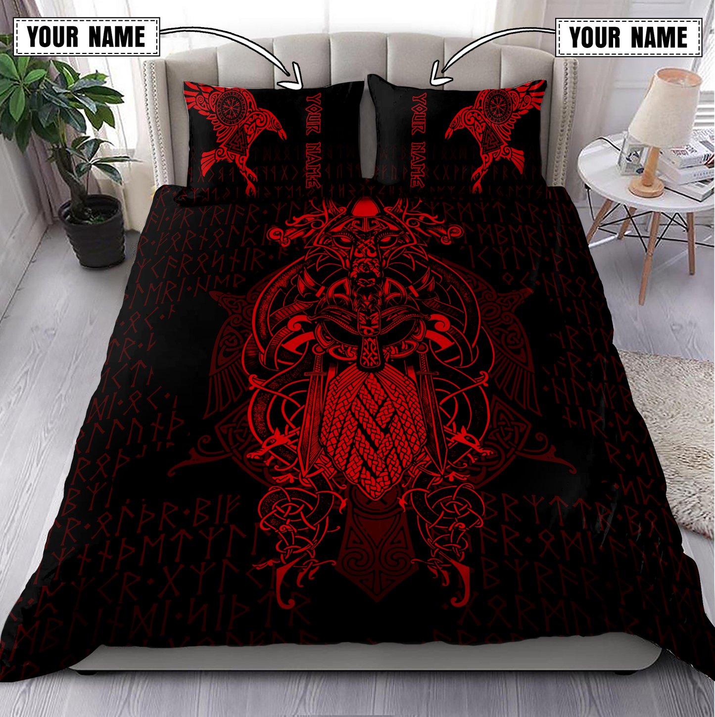 Premium Raven Of Odin 3D All Over Printed Bedding Set