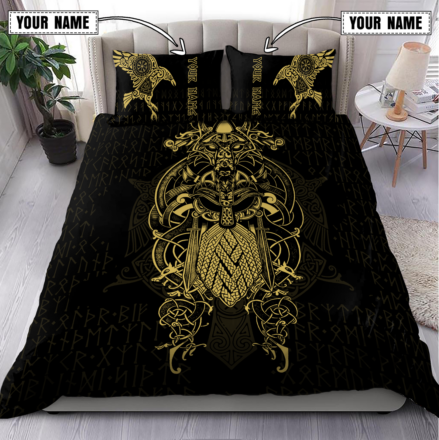 Premium Raven Of Odin 3D All Over Printed Bedding Set