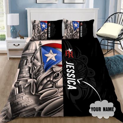 Customize Name Common Coquí Puerto Rico Bedding Set