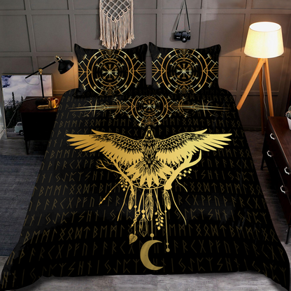 Premium Viking Gear Viking Bedding Set - Raven