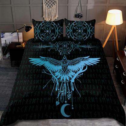 Premium Viking Gear Viking Bedding Set - Raven