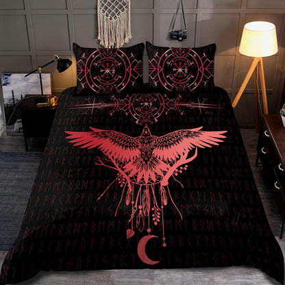 Premium Viking Gear Viking Bedding Set - Raven