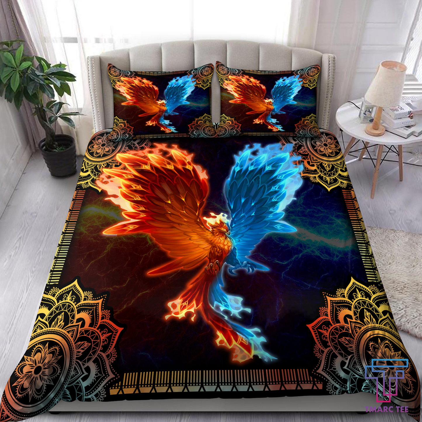 Phoenix 3D Al Over Printed Bedding Set  DA25062102