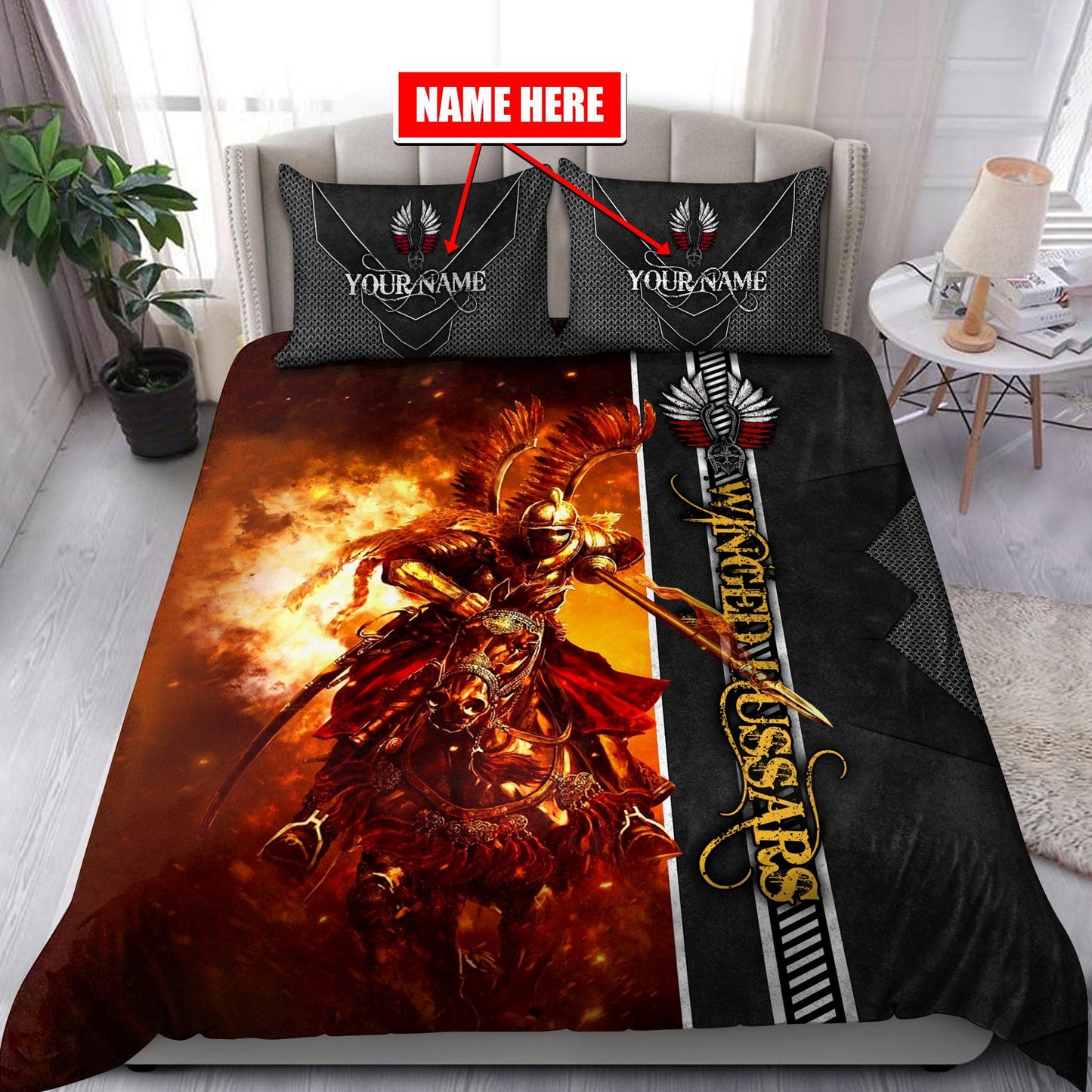 Personalized Polish Winged Hussars Bedding Set Limited Version 1