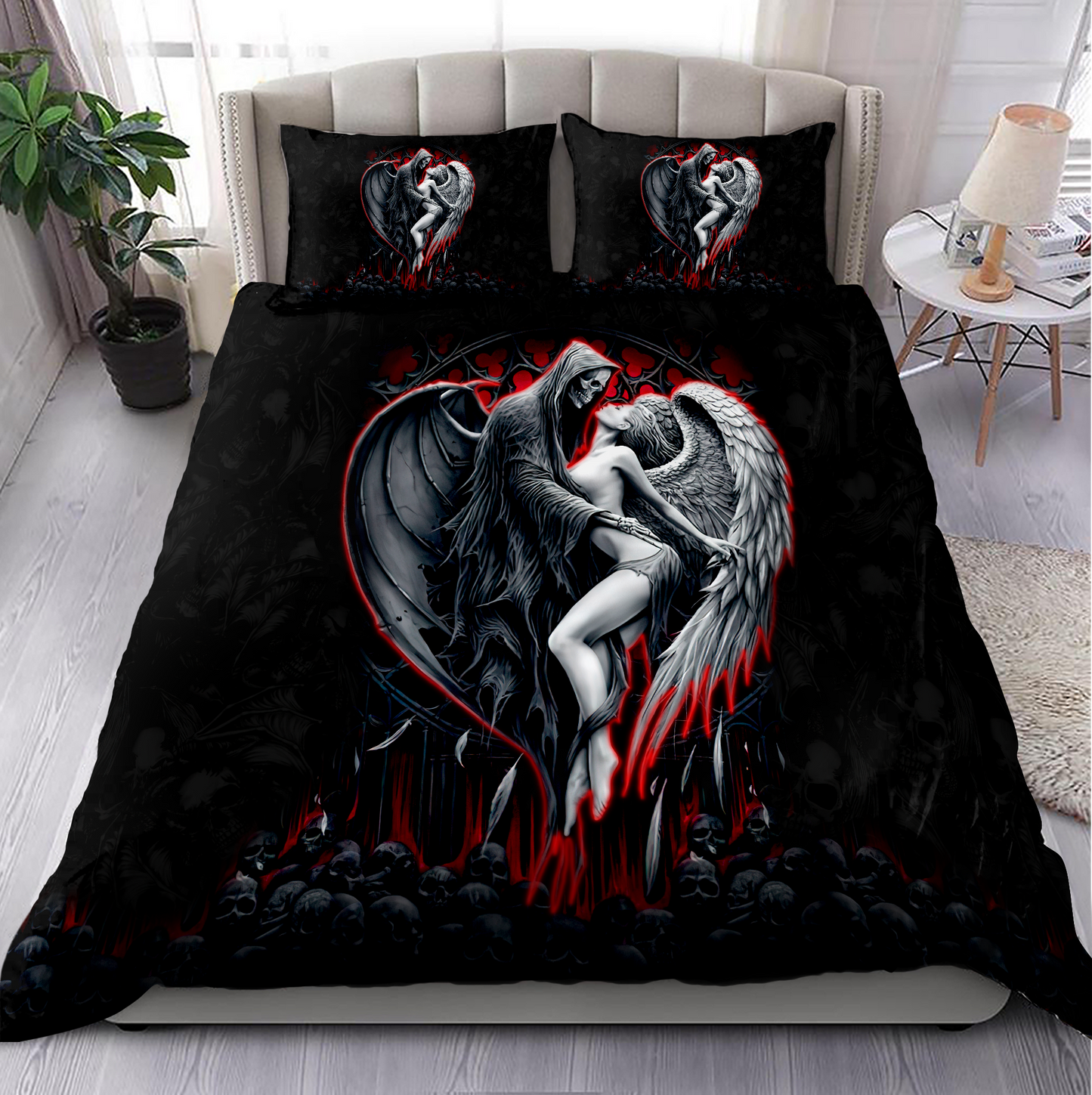 Skull And Beauty Bedding Set