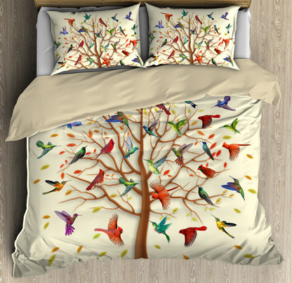 Hope Faith Love Beautiful Cardinal Birds Bedding Set
