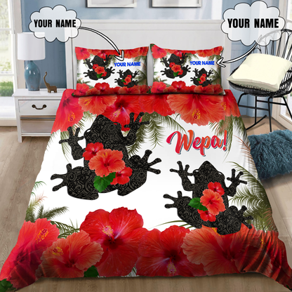 Customize Name Coqui and Maga Puerto Rico Bedding Set