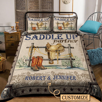 Personalized Name Rodeo Bedding Set Saddle Up Partner
