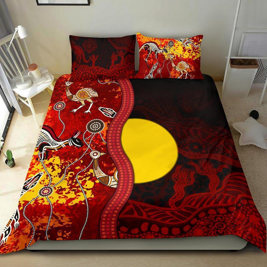 Aboriginal Australia Indigenous Culture Painting Bedding Set TN