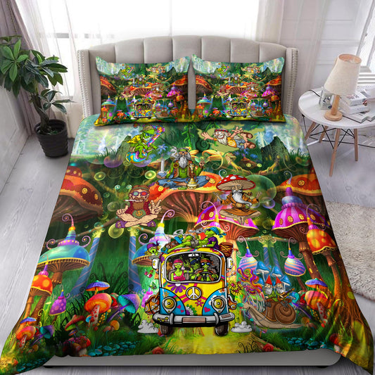 Life Of Hippie Guys 3D All Over Printed Bedding Set