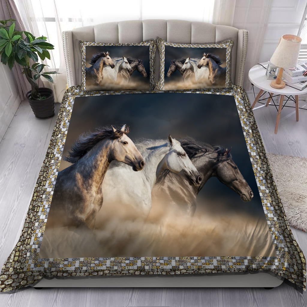 Beautiful Horse 3D All Over Printed Bedding Set