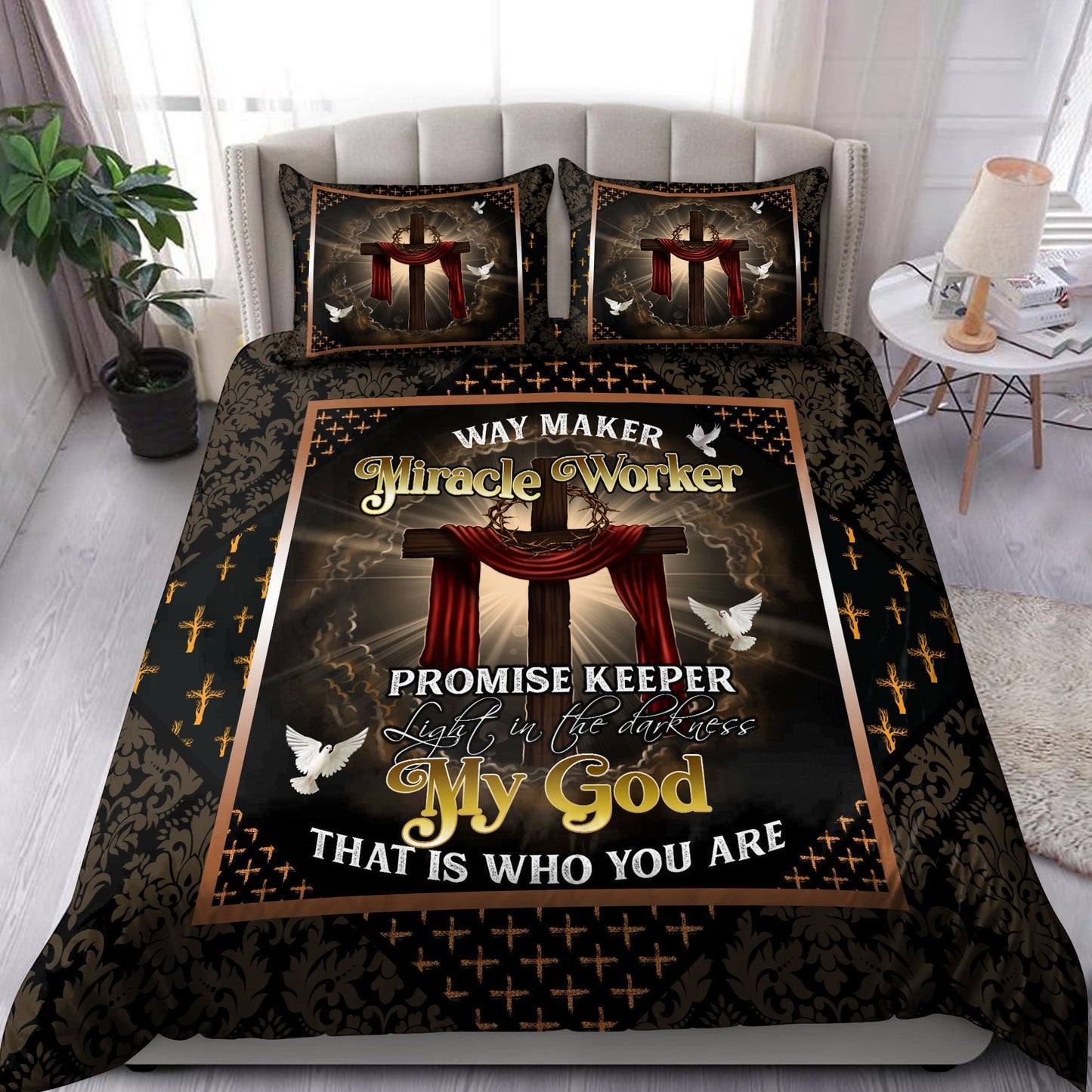 Jesus Way Maker 3D All Over Printed Bedding Set NTN11012101VH