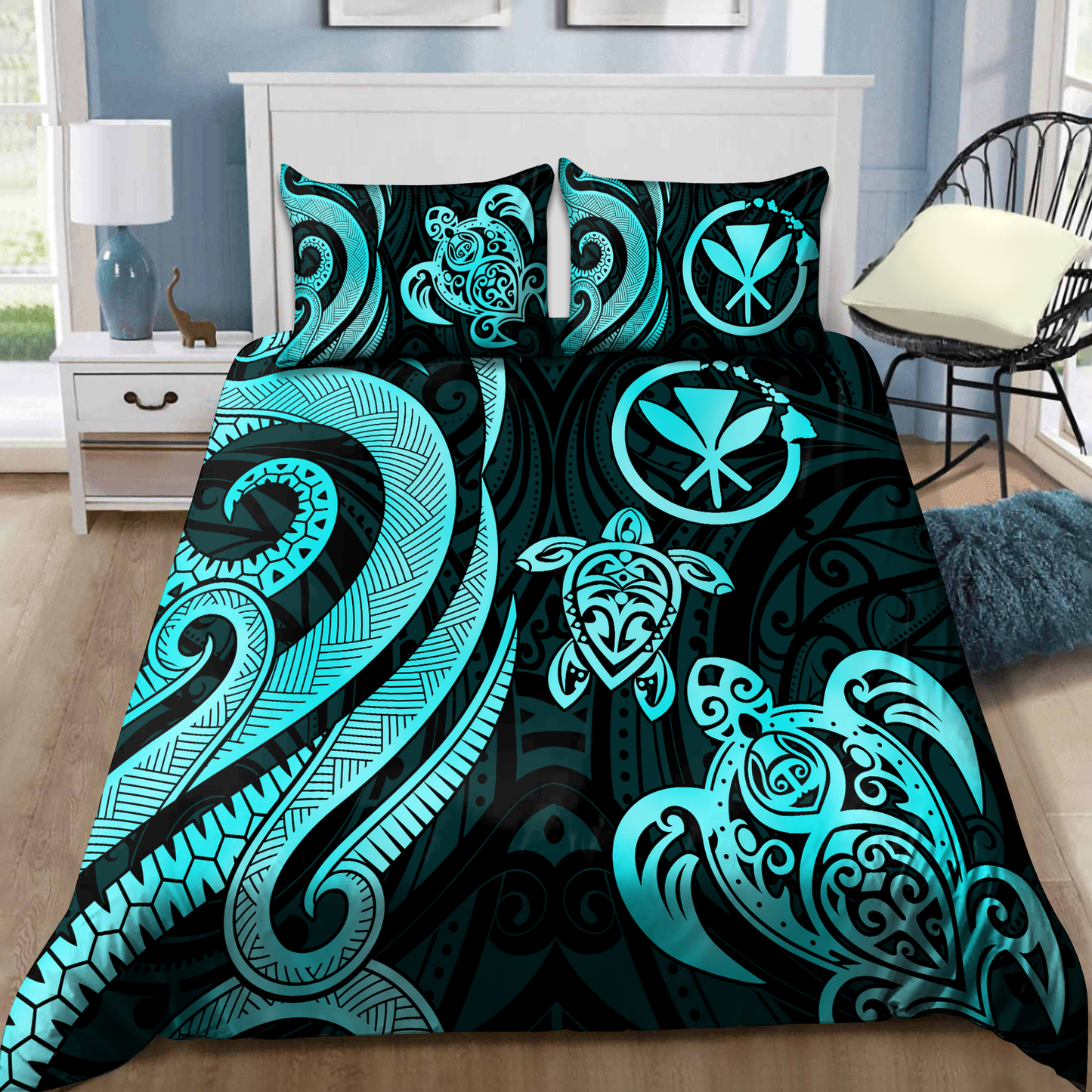 Kanaka Maoli (Hawaiian) Polynesian Bedding Set