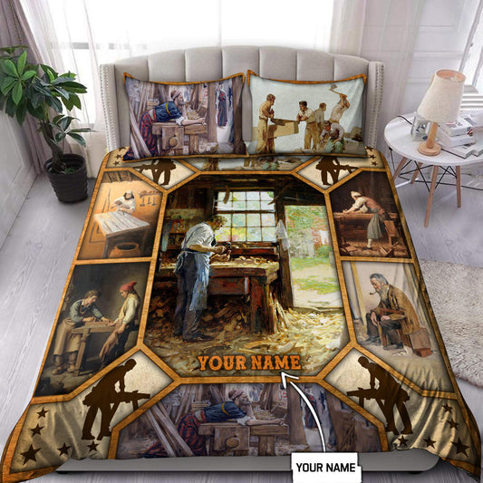 Personalized Name Carpenter Bedding Set Carpenter Art