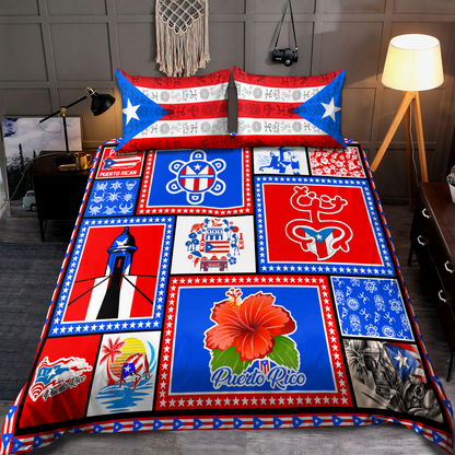 Puerto Rico Art 3D Printed Bedding Set