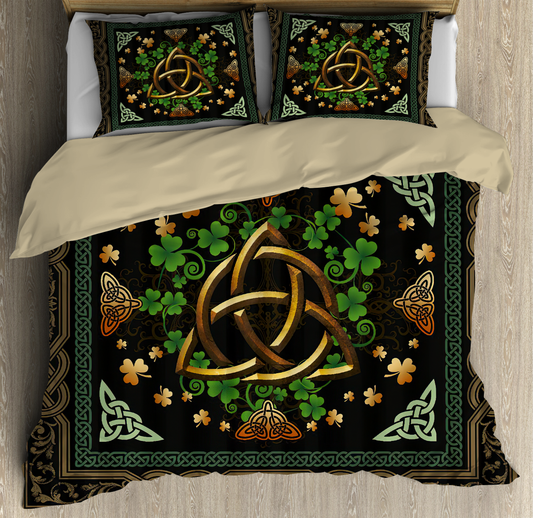 Premium Irish Celtic Shamrock Bedding Set