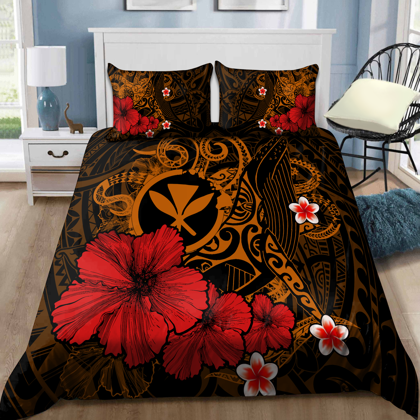 Kanaka Maoli (Hawaiian) Polynesian Bedding Set