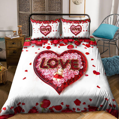 Happy Valentine's Day  3D All Over Printed Bedding Set