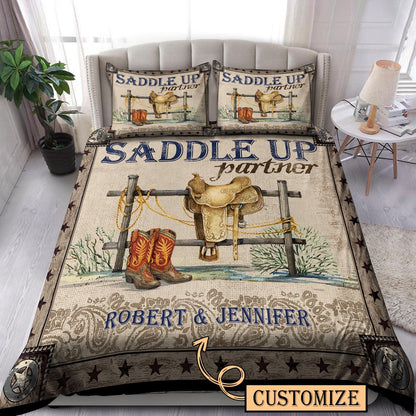 Personalized Name Rodeo Bedding Set Saddle Up Partner