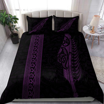 Maori Silver Fern Purple Bedding Set AM15072104.S1