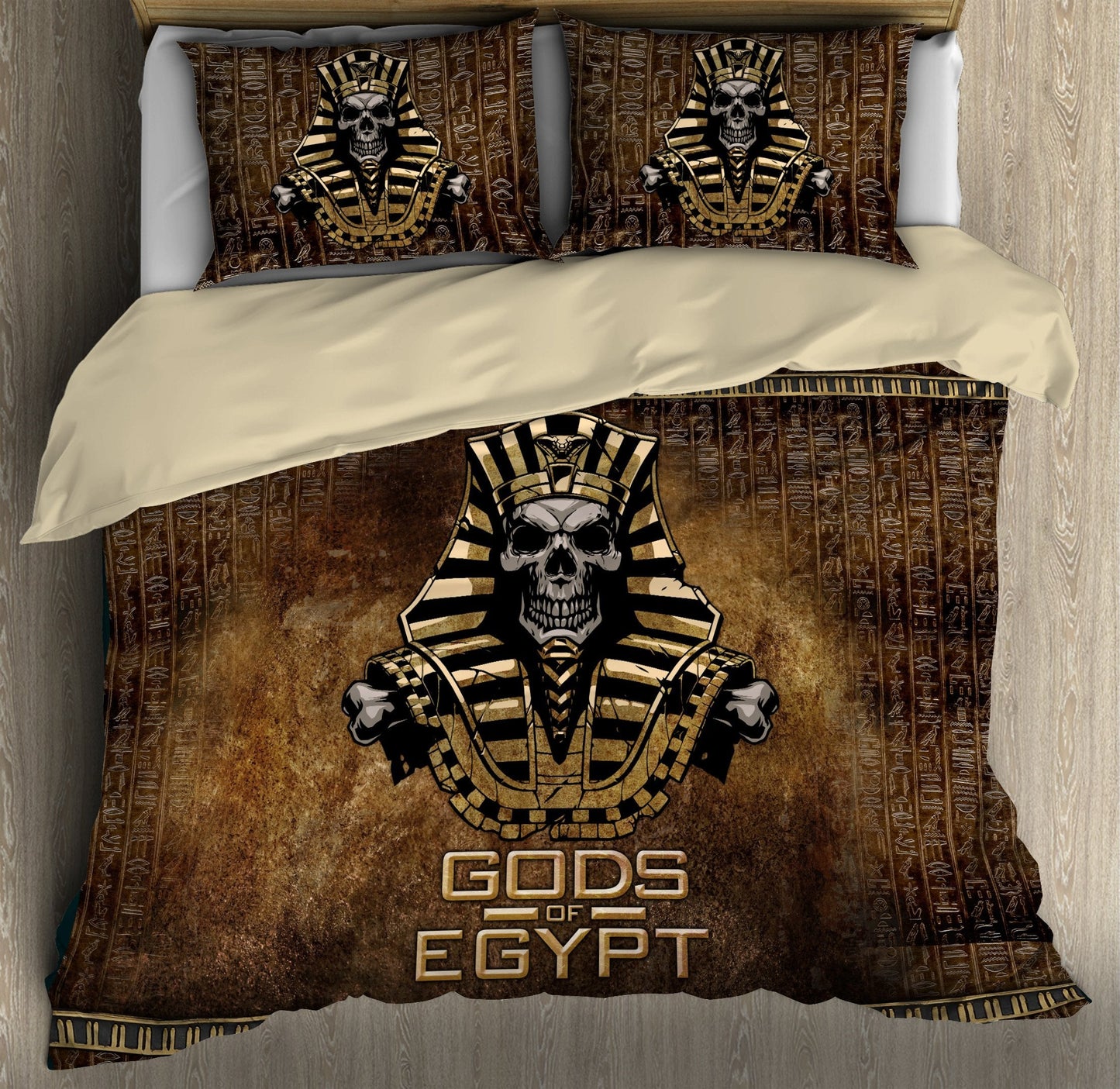 Pharaoh Skull Ancient Egypt 3D Bedding set