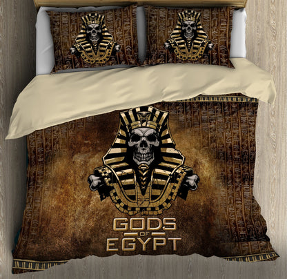 Pharaoh Skull Ancient Egypt 3D Bedding set