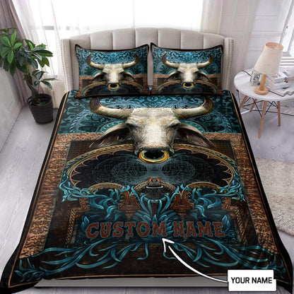 Personalized Name Rodeo Bedding Set Love Bull